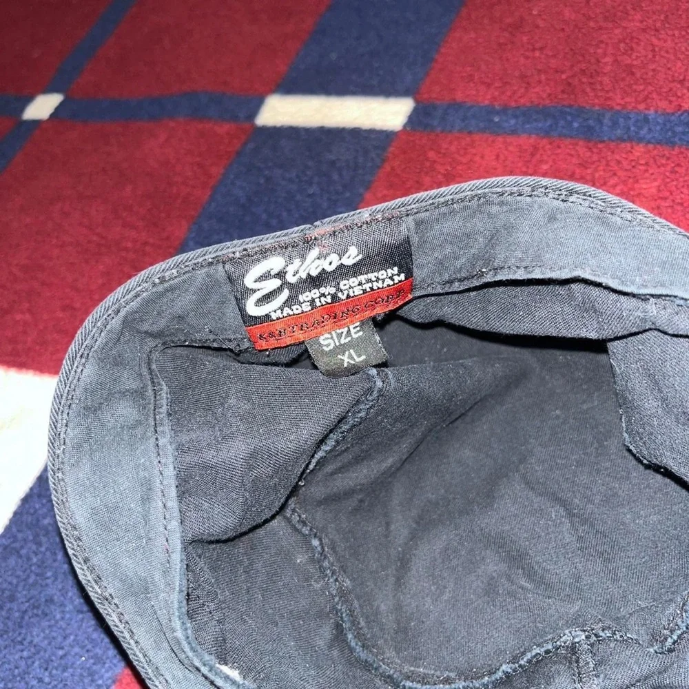 Army Military cadet hat Faded black Cap 100% cotton washed look Patrol